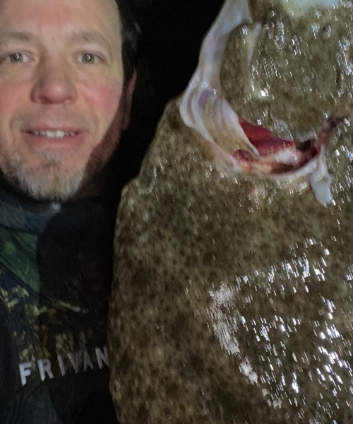 Pighvar fanget af Morten ved Nordkysten
