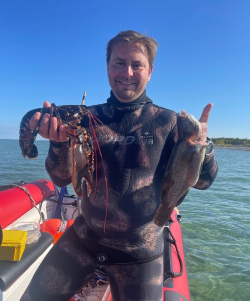 Fladt vand – Hummer fanget af Jacob Jensen