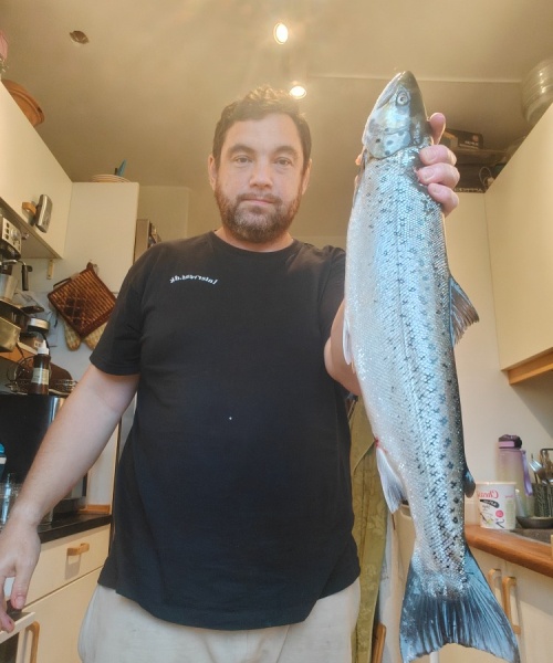 Blæst&regn – Havørred fanget af wogelius ved Nord for kysten